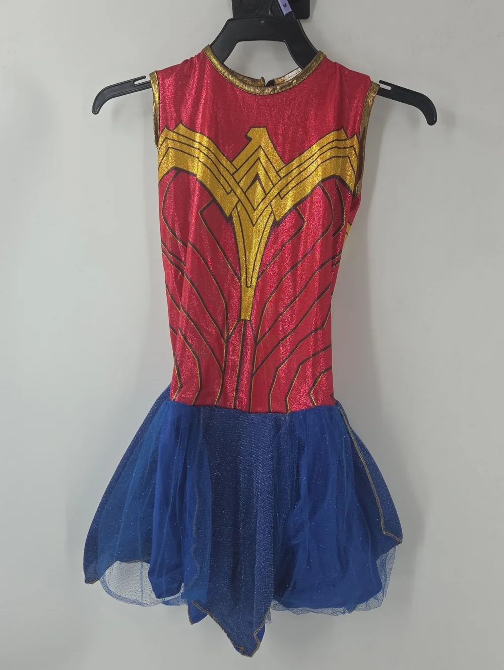 Rubie's Wonder Woman Girls Red, Blue & Gold Deluxe Costume No Head Piece